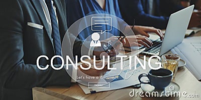 Consulting Advisory Assistance Suggestion Guidance Concept Stock Photo