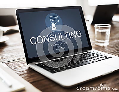 Consulting Advisory Assistance Suggestion Guidance Concept Stock Photo