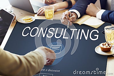 Consulting Advisory Assistance Suggestion Guidance Concept Stock Photo