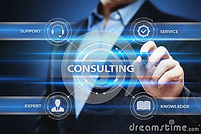 Consulting Expert Advice Support Service Business concept Stock Photo