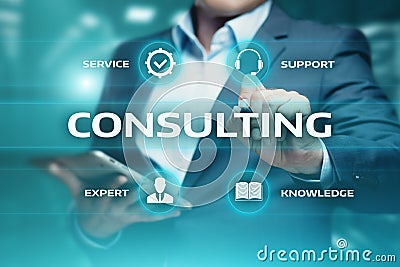 Consulting Expert Advice Support Service Business concept Stock Photo