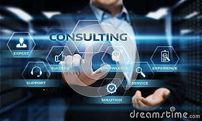 Consulting Expert Advice Support Service Business concept Stock Photo