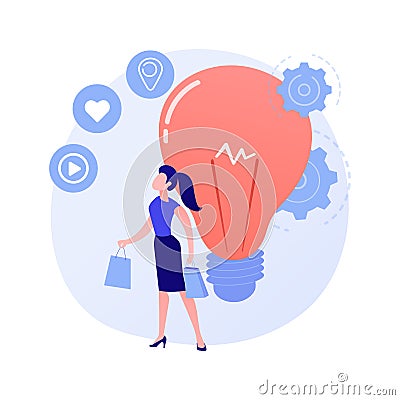 Consumer behaviour abstract concept vector illustration. Vector Illustration