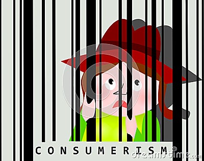 Consumerism addiction Stock Photo