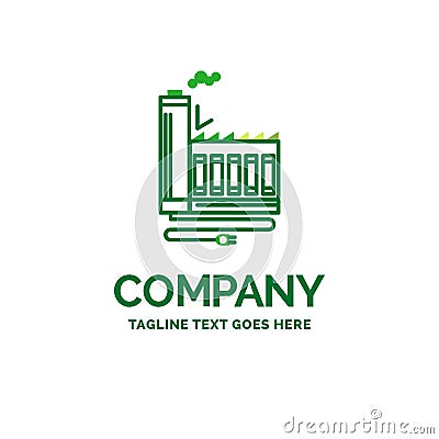 Consumption, resource, energy, factory, manufacturing Flat Busin Vector Illustration