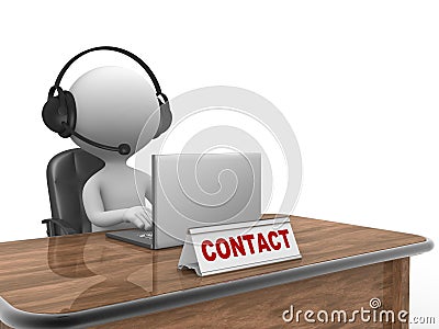 Contact concept Stock Photo