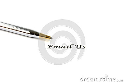 Contact Email Us Sign Stock Photo