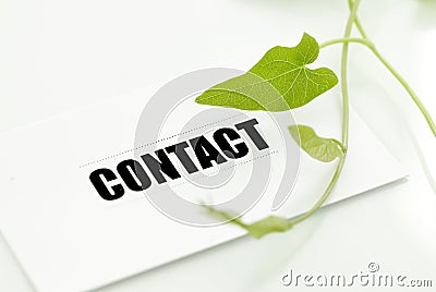 Contact for environmental cons Stock Photo