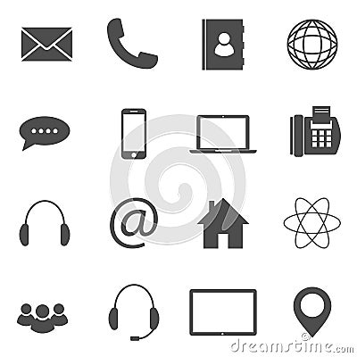 Contact icons Vector Illustration