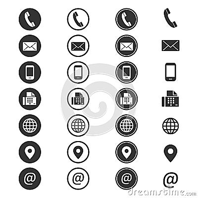 Contact info icon Vector Illustration