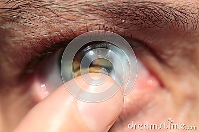 Contact lens Stock Photo