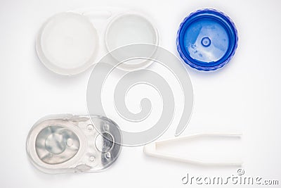 Contact lens kit Stock Photo