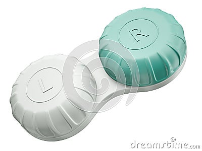 Contact lenses case Stock Photo