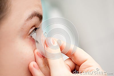 Contact lenses Stock Photo