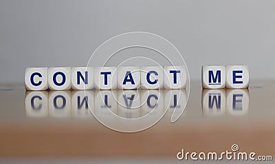 Contact me Stock Photo