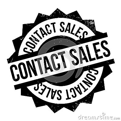 Contact Sales rubber stamp Vector Illustration