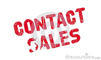 Contact Sales rubber stamp Vector Illustration