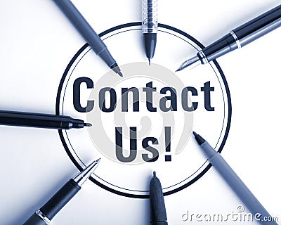 Contact us Stock Photo