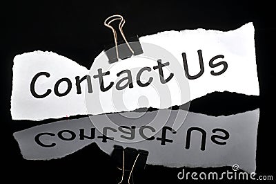 Contact us Stock Photo