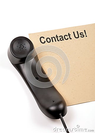 Contact us Stock Photo