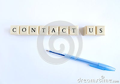 Contact Us Stock Photo