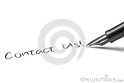 Contact Us! Stock Photo