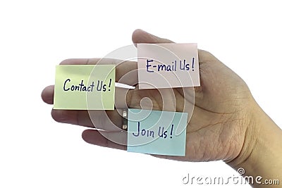 Contact us Stock Photo