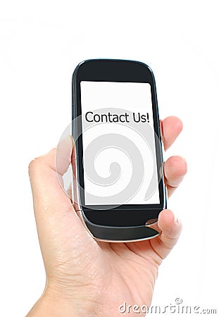 Contact us! Stock Photo