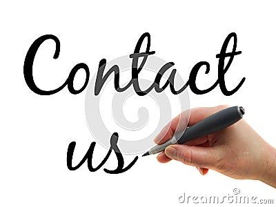 Contact us Stock Photo