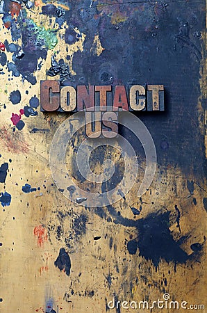 Contact Us Stock Photo