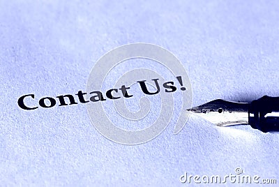 Contact Us! Stock Photo