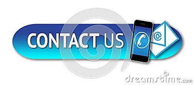 Contact us button Stock Photo