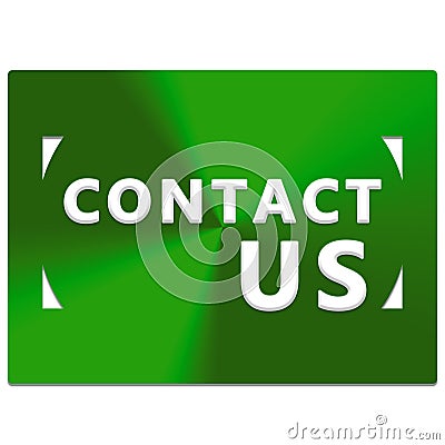 Contact us button Stock Photo