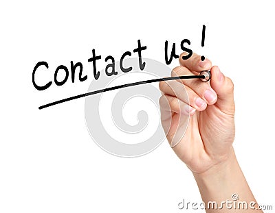 Contact us Stock Photo