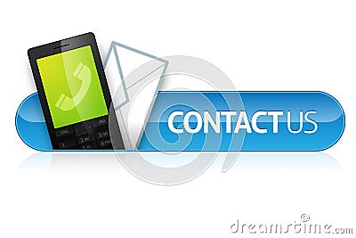 Contact Us Icon Stock Photo