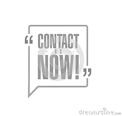 contact us now line quote message concept Vector Illustration