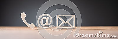 Contact Us Office Inbox Email Concept Stock Photo