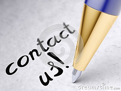 Contact us Stock Photo