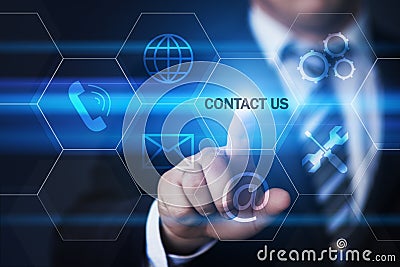 Contact us Support Service Business Technology Internet Concept Stock Photo