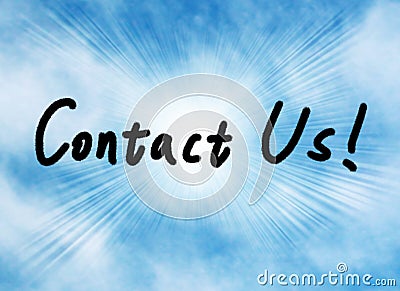 Contact us! Stock Photo