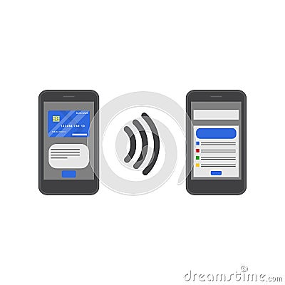 contactless payment Vector Illustration