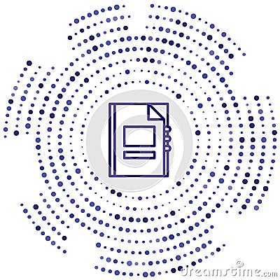 contacts vector icon. contacts editable stroke. contacts linear symbol for use on web and mobile apps, logo, print media. Thin Vector Illustration