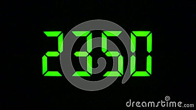 Contagem regressiva à meia-noite - lapso de tempo Contagem regressiva à meia-noite - lapso de tempo