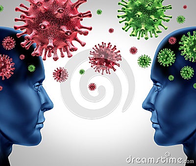 Contagious virus disease Stock Photo