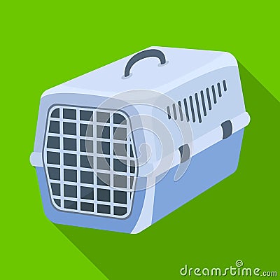 Container for animals.Pet shop single icon in black style vector symbol stock illustration web. Vector Illustration