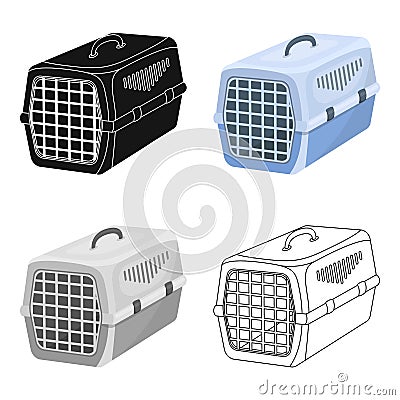 Container for animals.Pet shop single icon in cartoon style vector symbol stock illustration web. Vector Illustration