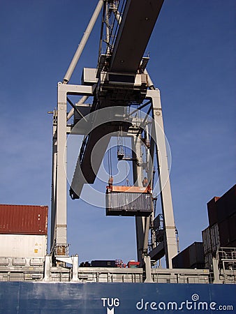 Container crane Stock Photo