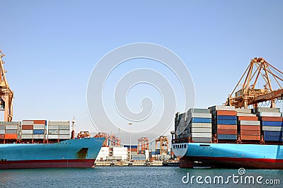 A container harbour Stock Photo