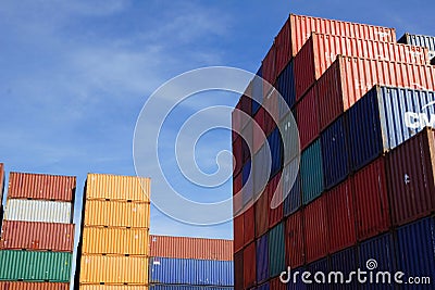 Container harbour Editorial Stock Photo