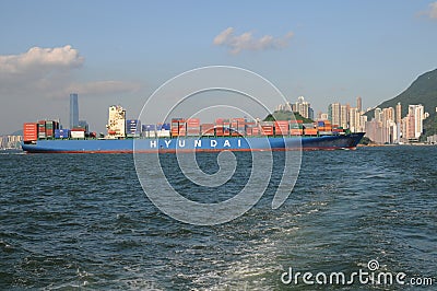Container Ship Editorial Stock Photo